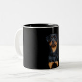 Rottweiler   tweekleurige koffiemok (Voorkant links)