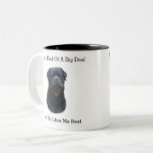 Rottweiler Tweekleurige Koffiemok (Voorkant links)