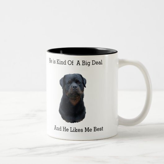 Rottweiler Tweekleurige Koffiemok (Rechts)