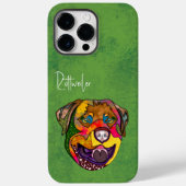 Rottweiler Ugly Face Hoesje-Mate iPhone Case (Achterkant)
