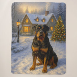 Rottweiler Vakantie Sherpa Deken