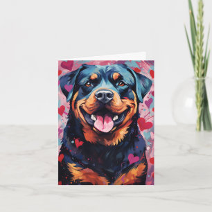 Rottweiler Valentijnsdag Kaart