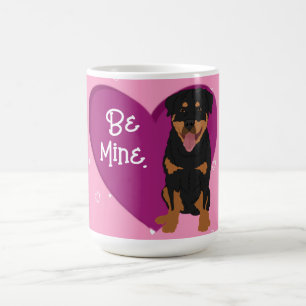 Rottweiler-Valentijnsdag Koffiemok