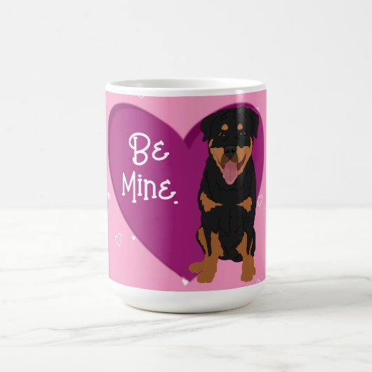 Rottweiler-Valentijnsdag Koffiemok (Center)