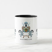 Rottweiler van de mok van wapens (Midden)