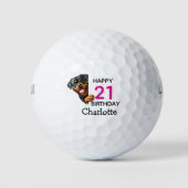 Rottweiler Verjaardag   Golfballen (Voorkant)