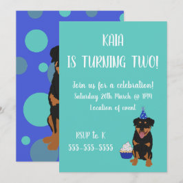 Rottweiler-verjaardag Kaart