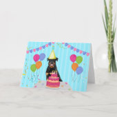 Rottweiler Verjaardag Vakantie Kaart (Voorkant)