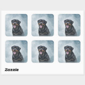 Rottweiler Vierkante Sticker (Vel)