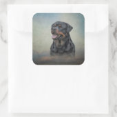 Rottweiler Vierkante Sticker (Tas)