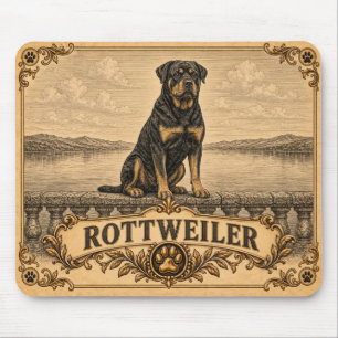 Rottweiler, Vintage Heritage Dog Muismat