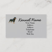 Rottweiler-Visitekaartje Visitekaartje (Achterkant)