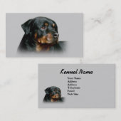Rottweiler-Visitekaartje Visitekaartje (Voorkant / Achterkant)