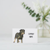 Rottweiler-visitekaartjes Visitekaartje (Staand voorkant)