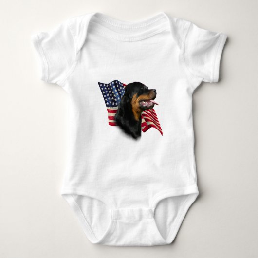 Rottweiler Vlag Romper (Voorkant)