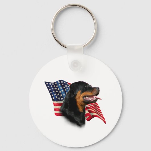 Rottweiler Vlag Sleutelhanger (Voorkant)
