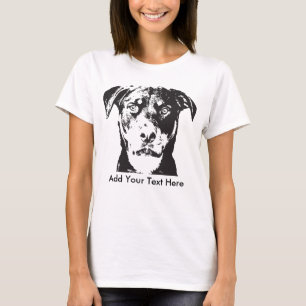 Rottweiler voegt Jouw tekst toe T-shirt