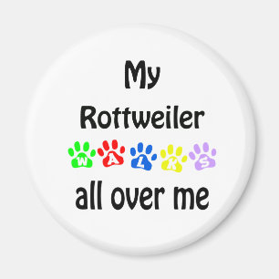 Rottweiler wandelingen ontwerp magneet