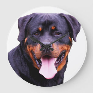 "Rottweiler"-wandklokken Grote Klok
