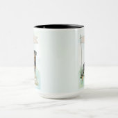 Rottweiler Watercolor Personalized Dog Mok (Midden)