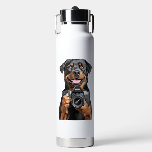 Rottweiler   waterfles (Voorkant)