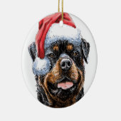 Rottweiler-Waterverf keramisch Ornament (Rechts)