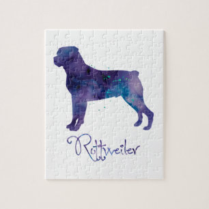 Rottweiler-Waterverf Legpuzzel