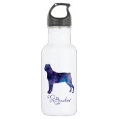 Rottweiler-Waterverf Waterfles (Voorkant)