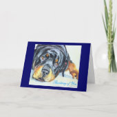 Rottweiler-Wenskaarten/Nota's Kaart (Voorkant)