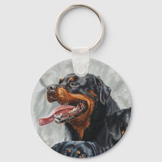 Rottweiler wGhost Sleutelhanger (Voorkant)
