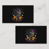 Rottweiler Witch Pumpkin Halloween Mannen Womens D Visitekaartje (Voorkant / Achterkant)