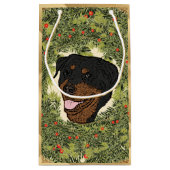 Rottweiler Wreath Klein Cadeauzakje (Achterkant)
