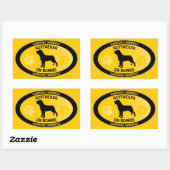 Rottweiler Xing Rechthoekige Sticker (Vel)