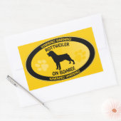 Rottweiler Xing Rechthoekige Sticker (Envelop)