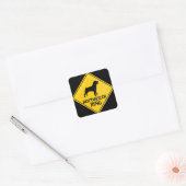 Rottweiler Xing Vierkante Sticker (Envelop)