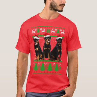 Rottweiler Xmas Merry Kerstmis T-shirt