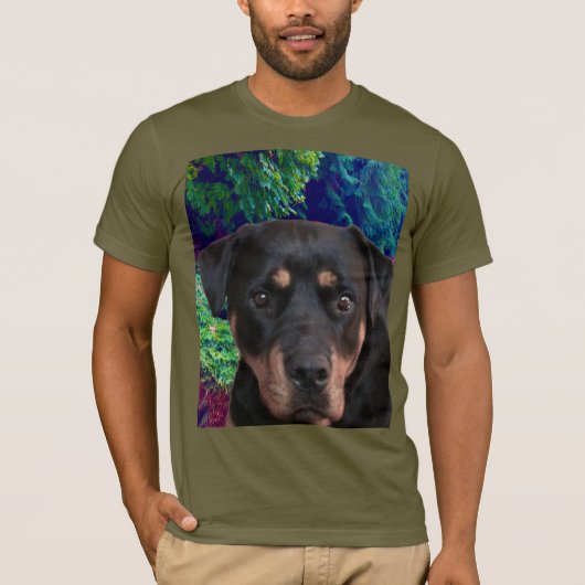 Rottweiler, Zelfverzekerde Bewaker T-shirt (Voorkant)