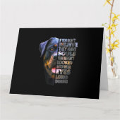 Rottweiler Ziel Ik Hou van Rotties Hondenliefhebbe Kaart (Gele Bloem)