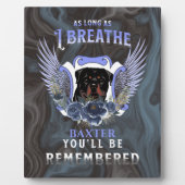 Rottweiler zolang ik het herdenkingsmonument heb. fotoplaat (Voorkant)