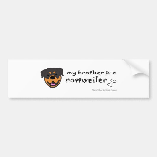 RottweilerBrother Bumpersticker (Voorkant)