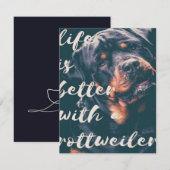 Rottweilerkunst Kaart (Voorkant / Achterkant)