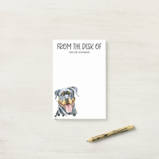 Rottweilerliefhebber Post-it® Notes (Op bureau)
