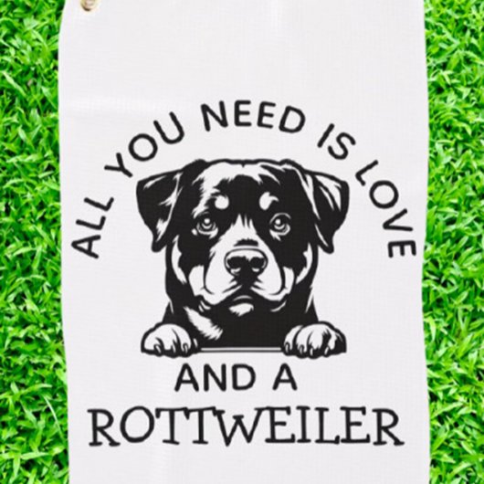 Rottweilerliefhebbers Golfhanddoek