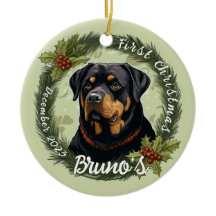 Rottweiler's Eerste Kerstmis