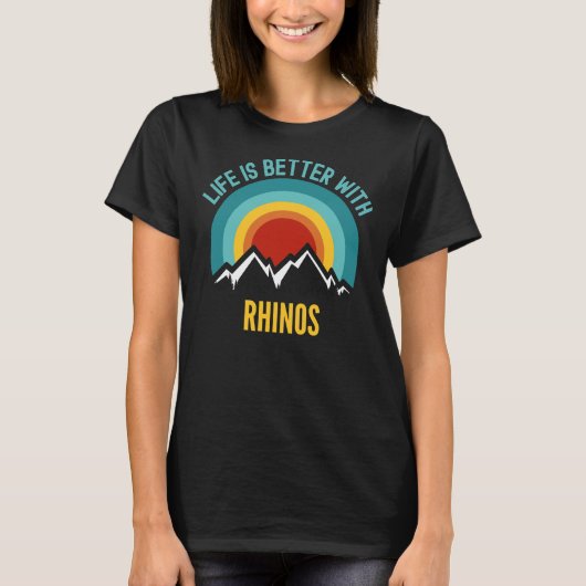 Rottweilers hebben een beter leven met draaimolens t-shirt (Voorkant)