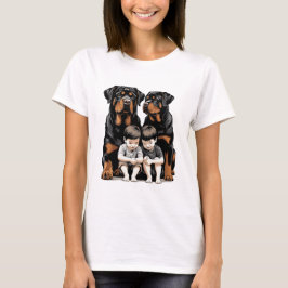 Rottweilers, Rottweiler als trouwe beschermers van T-shirt