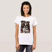 Rottweilers, Rottweiler als trouwe beschermers van T-shirt (Voorkant volledig)