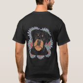 Rottweilers zijn delicate bloemen t-shirt (Achterkant)
