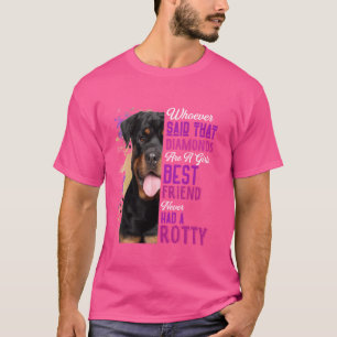 Rottweilers zijn een meisjes beste vriend hond Mam T-shirt