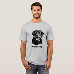 Rottweilers Zwart-wit Silhoutte T-shirt